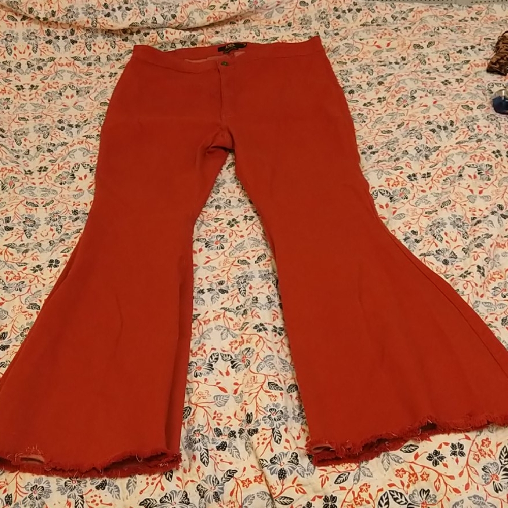 High waist bell bottom jeans